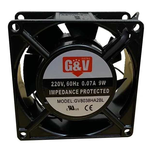 Ventilador 7 Aspas  220vac  80x80x38mm  Gv8038ha2bl  * G&v *