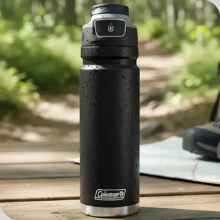 Coleman Garrafa Térmica Para Água Squeeze Térmico 709ml Cor Preto Coleman