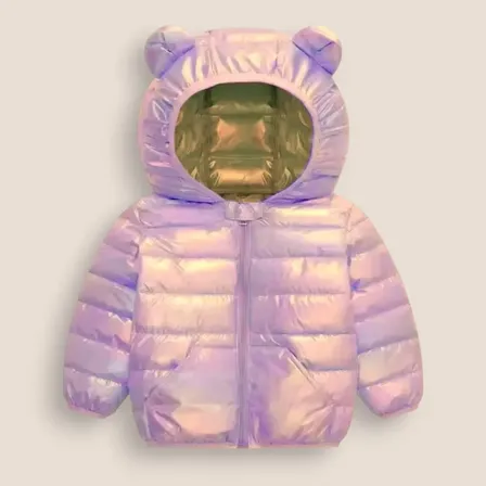 Bobojaco Bomber Infantil Ratinho Nylon Capuz Outono Inverno