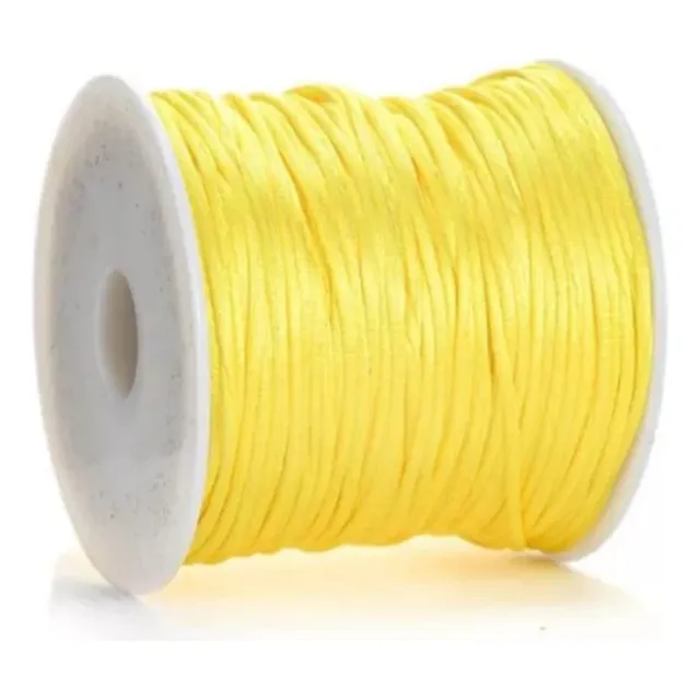 Hilo Cordón Cola De Rata Brillante 2mm Por 50 Metros
