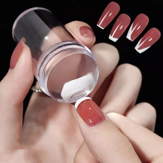 Estampador De Uñas De Silicona Transparente Cabezal Gelatina