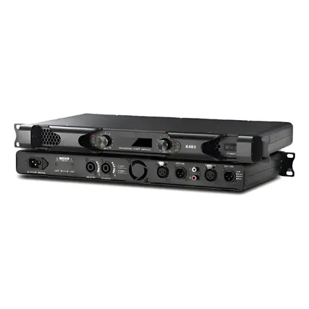 Amplificador Estéreo Digital 400w*2 Con 2canales Profesional Negro 400 W