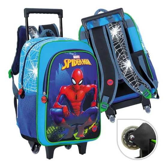Bolso Morral Con Ruedas Spiderman Marvel Capi
