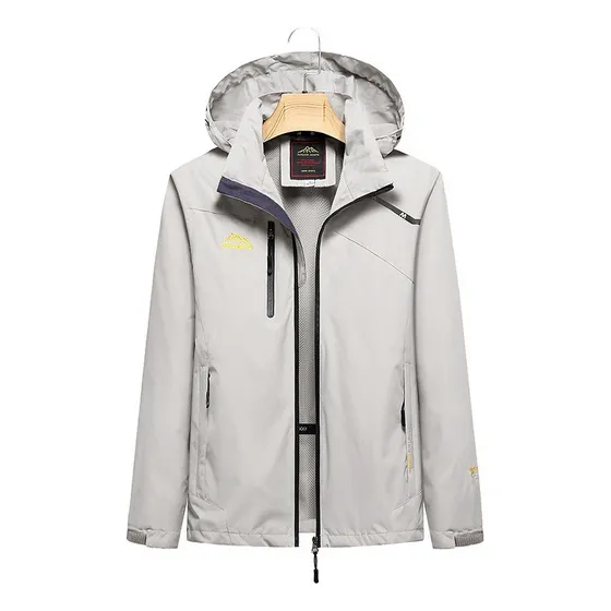 Chamarra Casual Unisex Con Capucha Y Cremallera Impermea [u]