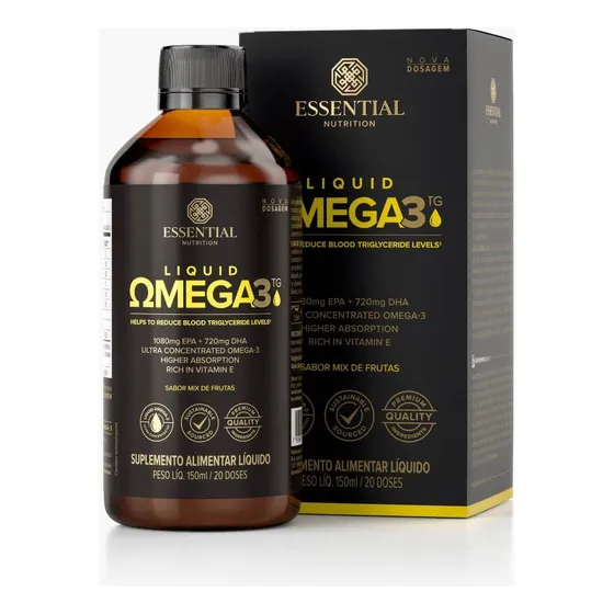 Liquid Super Ômega 3TG Mix de Frutas 150ml da Essential Nutrition