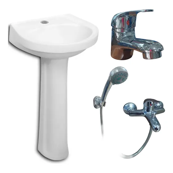Juego Pileta + Monocomando Lavatorio + Ducha Oferta
