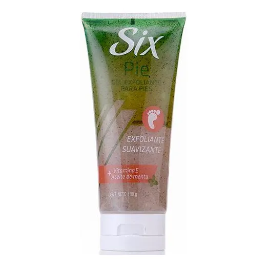 Gel Six Exfoliante Para Pies 180 G