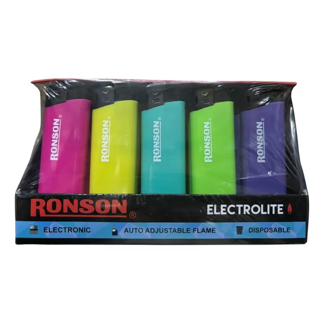 Encendedores Ronson Electrolite  X15 Unidades / Lamanoworld