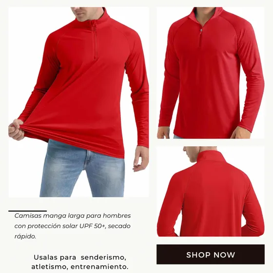 Camisas Manga Larga Con Protección Uv