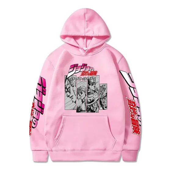 Ha Anime Jojo Bizarre Adventure Sudaderas Hombre Vintage