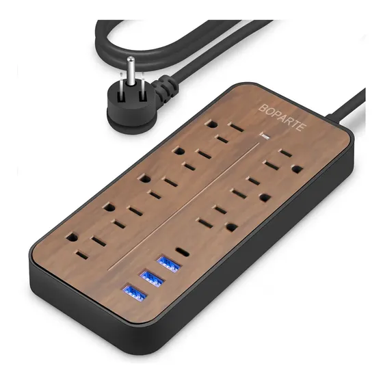 Boparte El08 Multicontacto De 8 Tomas Con Usb 1.2m