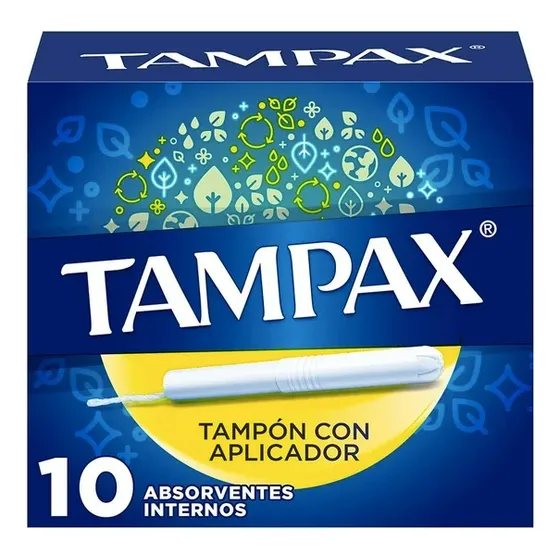Tampones Tampax Regular Flujo Regular 6 Paquetes De 10 Pzas
