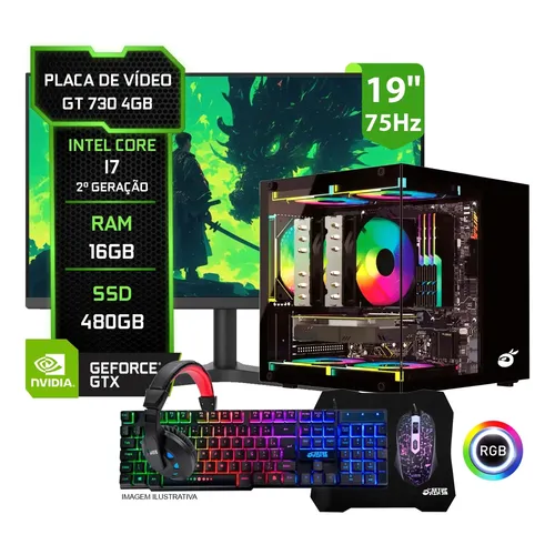 Pc Gamer Completo Setup Ninja Titan I, Intel Core I5, 16gb Ram