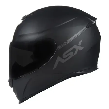 Capacete Moto Asx Eagle Solid Preto Fosco Tamanho 58M