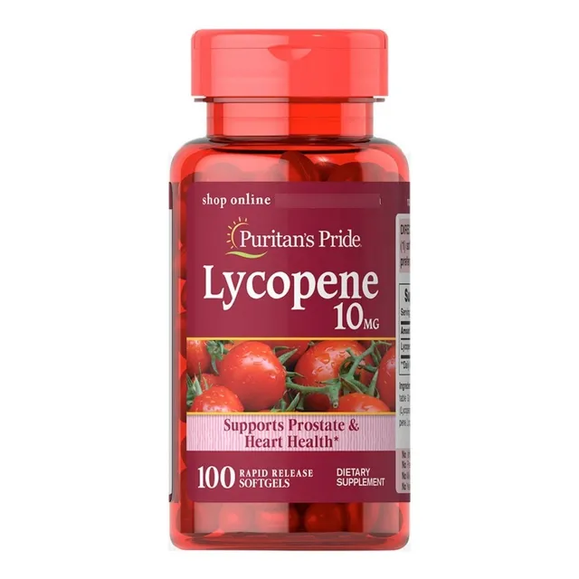 Licopeno Licopeno 10 mg 100 cápsulas blandas Puritan's Pride