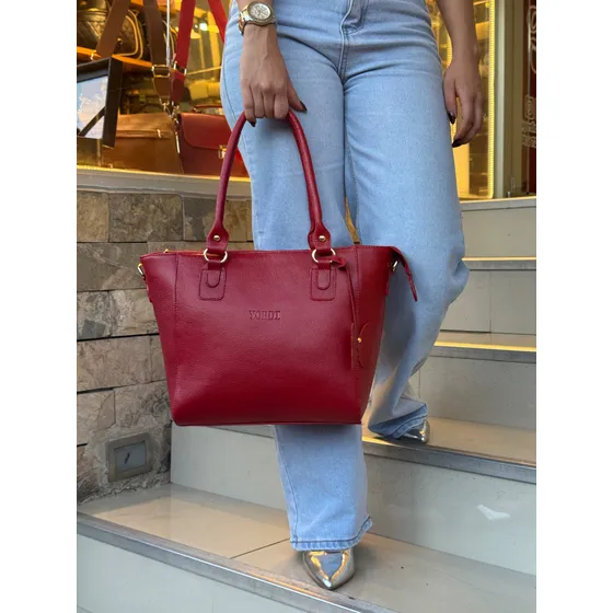 Cartera De Asas Yordi En Cuero Genuino Para Dama