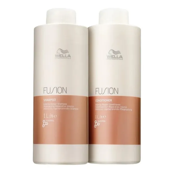  Wella Kit Fusion Shampoo + Condicionador 1 Litro Original