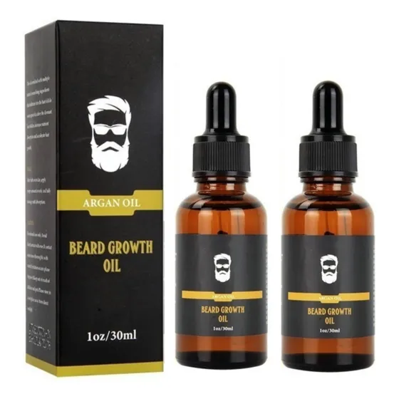 2×aceite Para Barba 5 Ml Para Hacer Crecer La Barba Más Gru