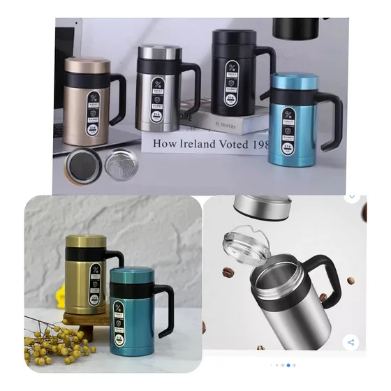 Termo Vaso Termico Jarra Con Asa Cervecero 500ml  Acero Inox