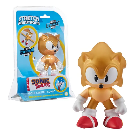 Figura Knuckles Stretch 13 Cm - The Gold Sonic The Hedgehog
