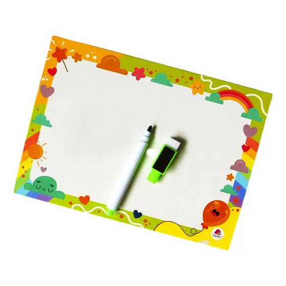 Souvenir Infantil Pizarra Imantada Con Fibron Borrador X 15