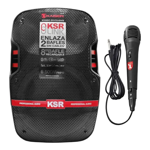 Bocina Bafle Kaiser Bluetooth 8'' Ksw-5008 