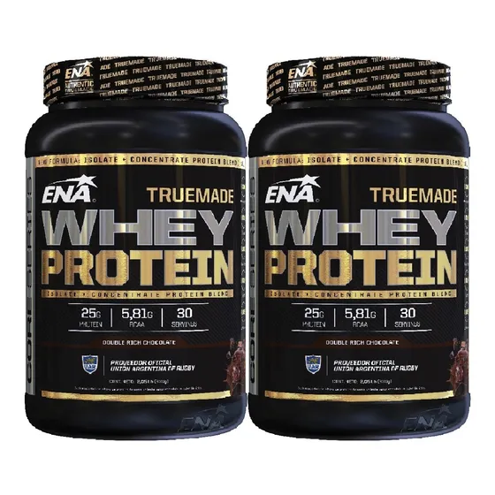 2 Whey Protein Ena True Made Proteínas Isolate Proteína Ena