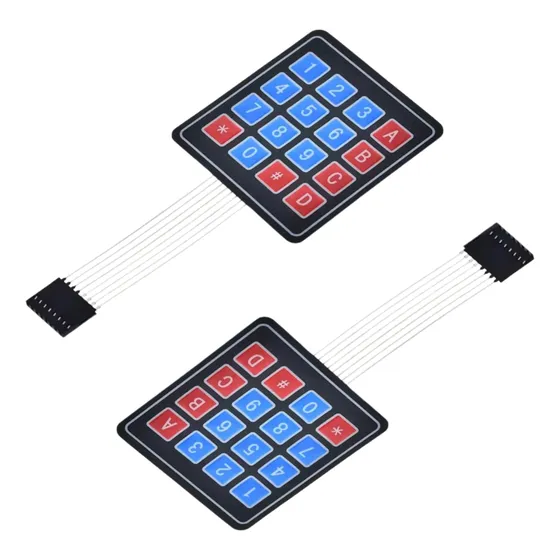 2 Piezas Teclado Matriz 4x4 Matricial Arduino