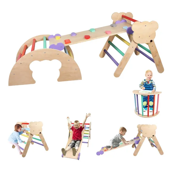 Juego De Triángulos Pikler, Juguetes Plegables Para Escalar