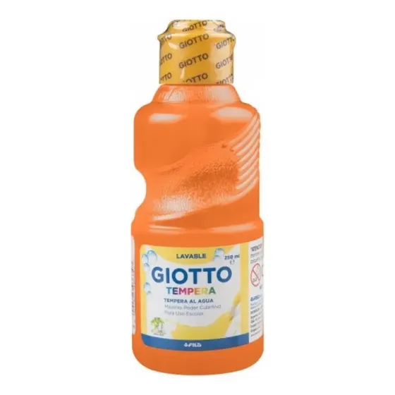Tempera Giotto 250ml - Color Naranja