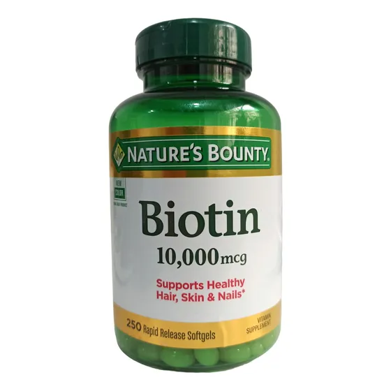 Biotin De 250 Cápsulas 10.000 Mcg Nature's Bounty