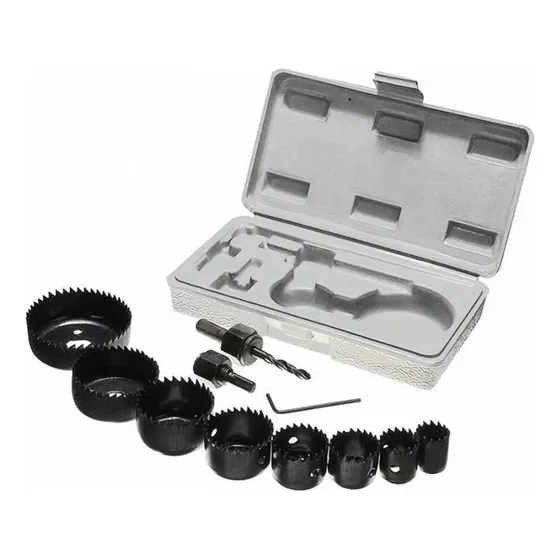 Juego Mecha Broca Sierra Copa Abrehuecos 11pzs Diesel Tools