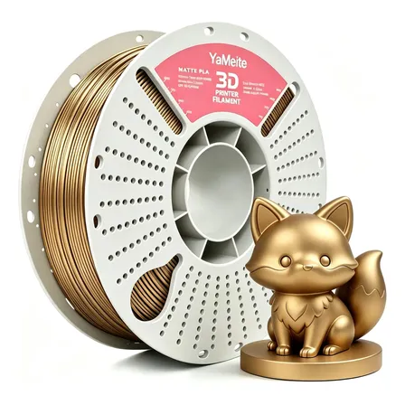Filamento Pla Matte Yameite 1,75mm 1kg Para 3d ±0.02mm Dourado