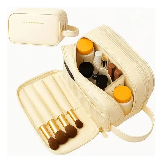 Nécessaires Luxuosa Com Alça Lateral Ideal Para Viagens