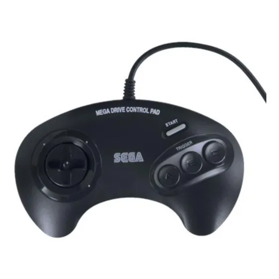 Controle 3 Botões Original Sega Mega Drive/genesis Sem Caixa