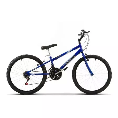 Bicicleta  de passeio Ultra Bikes Bike Rebaixada Aro 24 18 Marchas freios v-brakes cor azul