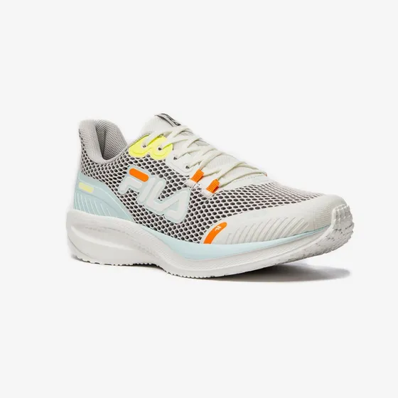 Fila Running Femenino Athlon Blanco-azul Claro-naranja