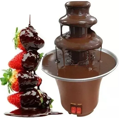 Mini Cascada Chocolate 3 Pisos, Fuente, Fondue Fiesta Boda