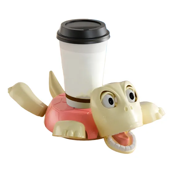 Posa Vasos Tazas Tortuga Articulada Viral
