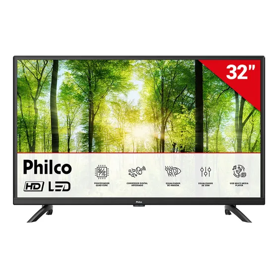 Tv 32'' Ptv32g5ndcph Hd Led Com Receptor Digital Philco