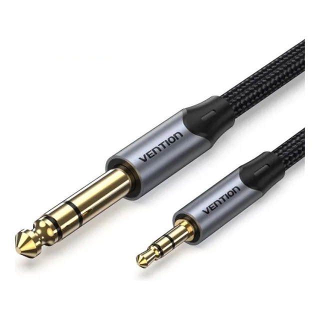 Cable De Audio 3.5 Mm Trs Macho A 6.35 Mm Macho 1.5m Vention