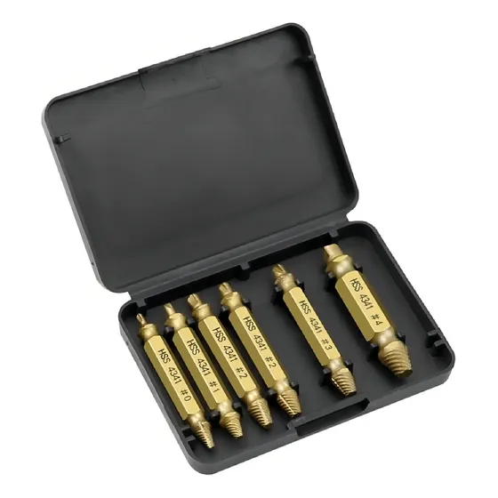 Set Extrator De Tornillos Rotos O Dañados X6 Doble P Guiller
