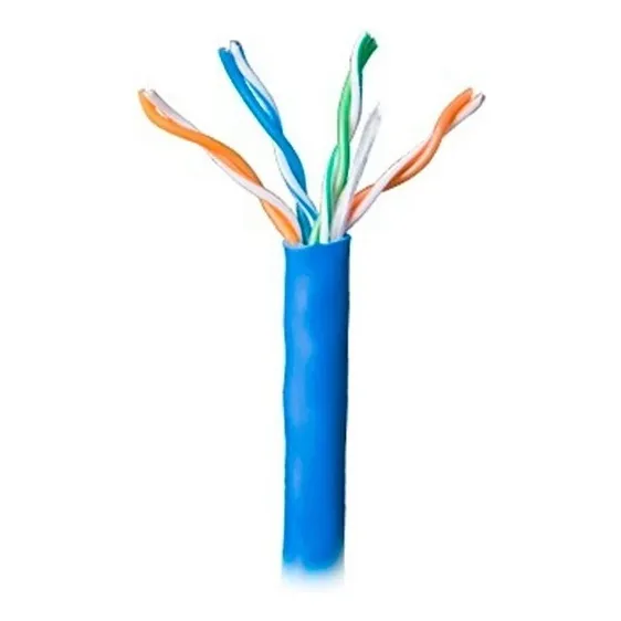 Bobina De Cable 305 Metros Utp 100% Cobre Cat E5 Color Azul