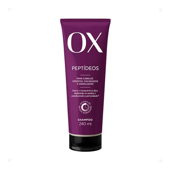 Shampoo Ox Peptídeos Cabelos Cacheados 240ml