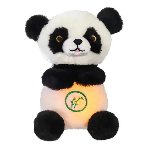 Peluche De Oso Panda Realista Con Movimiento De Abrazo – 21x15x13 Cm – Suave Y Reconfortante, Ideal Para Aliviar El Estrés