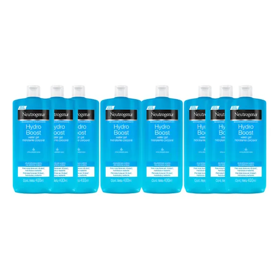 Kit 8 Neutrogena Hidratante Corporal Hydro Boost 400ml Fragrância Neutra