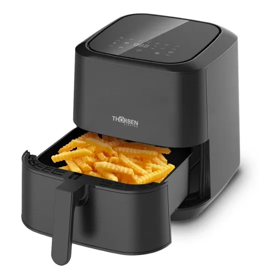 Freidora De Aire Digital Thor Power Heat Xl 6l Color Negro