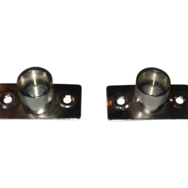 Par D Soporte Frontal P/ Caño Barrote D Aluminio Redondo 3/8