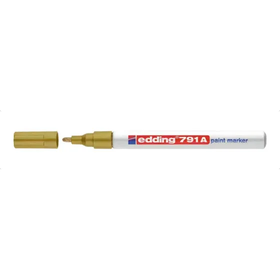 Marcador Permanente Con Tinta A Base De Esmalte Edding 791 Color Dorado