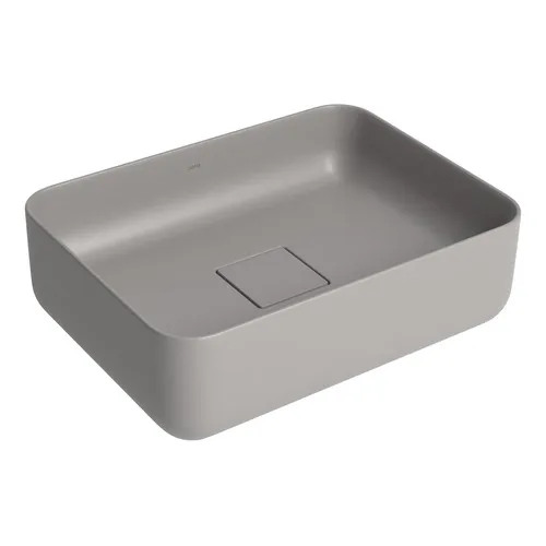 Bacha deca slim de apoyo rectangular 40x30 L.13040.85 porcelana gris suave